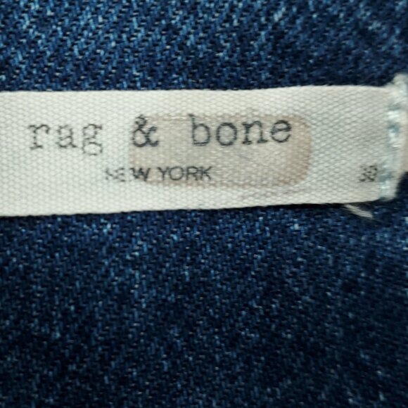 rag & bone All In One Denim Jumpsuit 10/30 Willow Blue - Picture 6 of 16